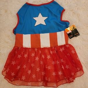 Nwt Marvel DOG XL Captain America Costume Shirt